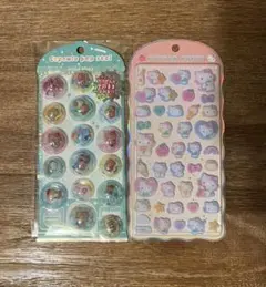 カプセルポップシール＆コットンパフィーシールセット