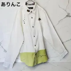 Up START L 長袖シャツ 刺繍 アリ くま ナチュラル ホワイトのサムネイル