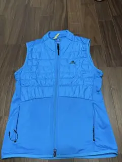 adidas 青 ベスト Lサイズ