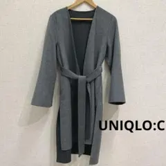 完売品！UNIQLO C ダブルフェイスコート 新品 未使用 サイズXL グレー ユニクロ公式 | ダブルフェイスコート