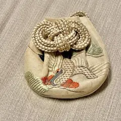象嵌 前金具 刺繍懐紙入れ 奈良派 鳴子 妖怪 骨董 金工 根付 提げ物 刀