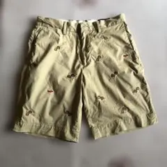 Polo Ralph Lauren 犬柄 刺繍 ショートパンツ ベージュのサムネイル