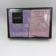 【未使用】ランバン コレクション ミニタオル ハンカチ 2枚セット 薔薇 ローズ