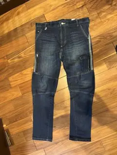 寅壱デニムパンツ ジッパーポケット付き