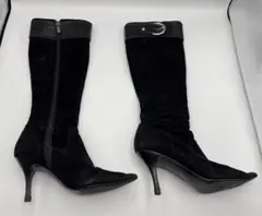 ダイアナ ロングブーツ 黒 ブラック レディース ブーツ 靴