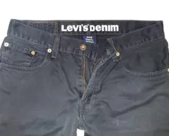 Levi's 502 W32 リーバイス レギュラーストレート ブラックデニム