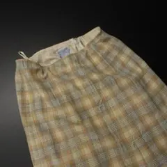 70s- USA製 PENDLETON ペンドルトン ウールスカート チェック柄