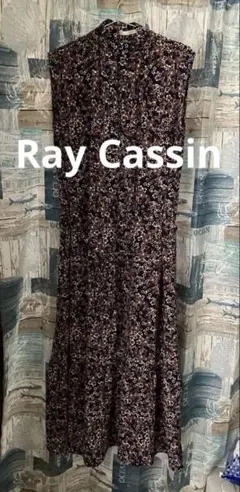 レイカズン　半袖ワンピース　花柄ワンピース　ノースリーブワンピース　ロングワンピ