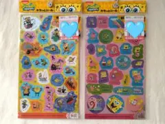 【新品未開封】スポンジ・ボブ キラッとシール 2枚セット ホログラムシール