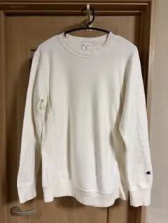 【人気】Champion リバースウィーブ スウェット L 生成り 無地