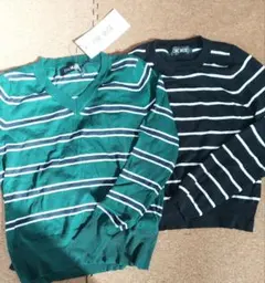 CHICMUSE ボーダー ニット セーター 2点セット