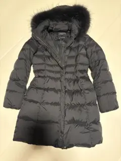 INDIVI ブラックロングダウンジャケット