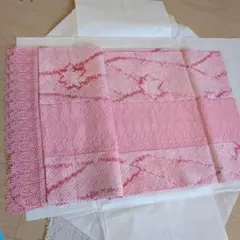 【更にお値下げ❗️】ピンク レース着物ショール　未使用保管品