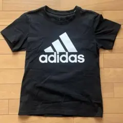 adidas 半袖　ビックロゴ　ブラック