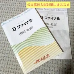 第一ゼミナール D-ファイナル 理科・社会 問題集 解答解説付き