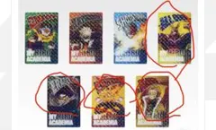 僕のヒーローアカデミア 一番くじ　j賞ヒーローカード風アクリルミラーカード 4点