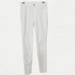 UNIQLO 白スキニー S 美脚 ストレッチ 春夏 レギンスパンツ