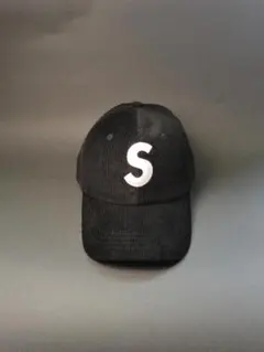 SUPREME コーデュロイ ベースボールキャップ 黒