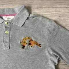EVISU GENES エヴィス 鯉 刺繍 ポロシャツ グレー Lサイズのサムネイル