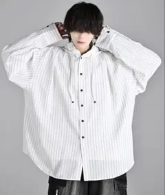 ADRER オーバーサイズシャツパーカー