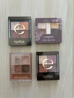 excel CANMAKE CEZANNEアイシャドウパレット 4点セット