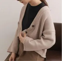 ローゲージショートカーディガン