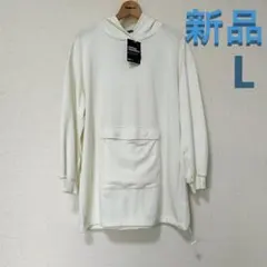 【新品タグ付】プーマPUMA スウェットパーカー フーデッドドレス Lのサムネイル