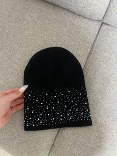 韓国♡ ビーニー ニット帽 キラキラ ラメ