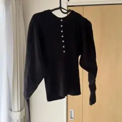 SENSE OF PLACE ブラックニット AA27-22B102