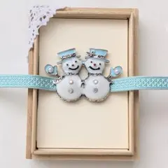 雪だるま　スノーマン　帯留/帯留め