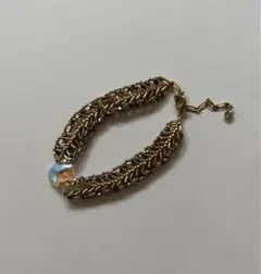 ハンドメイド リバーシブル(ゴールド シルバー )ブレスレット