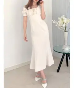 RESEXXY パフスリーブマーメイドワンピース