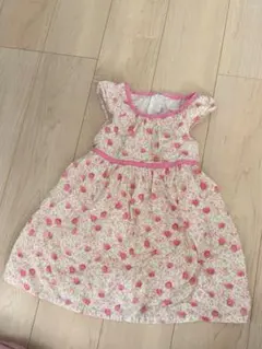 マザウェイズ　花柄ノースリーブワンピース 110cm