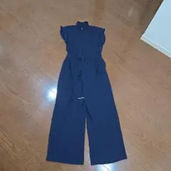 N*y様 ZARA　ネイビーオールインワン ウエストリボン付き