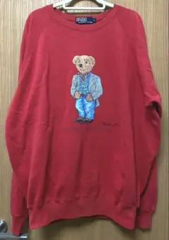 ラルフローレン　ポロベア　スウェット　赤