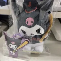 タイトーくじ 侍ジャパン×サンリオ　クロミ C賞 マスコット Ｆ賞　アクキー