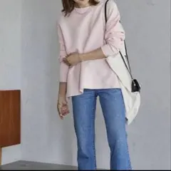 イエナ コットンダブルフェイスニットプルオーバー