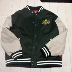 Dickies スタジャン ダークグリーン ベージュ