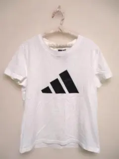 adidas アディダス コットン半袖Tシャツ 160cm ホワイト