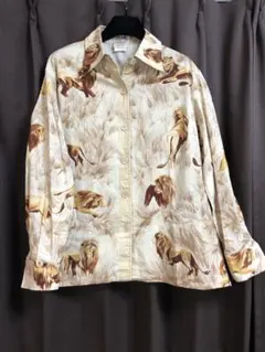jil sander 20-21awウールシルクシャツ 水墨画（バイソン柄） - メルカリ