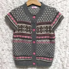 ミキハウス ノルディック柄 ベスト 130cm