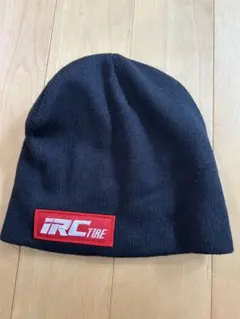 IRC ロゴ付き 黒ニット帽