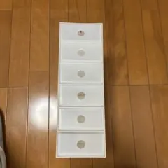 【廃盤】無印良品　半透明ポリプロピレン6段小物収納ボックス　引き出し　半透明のサムネイル