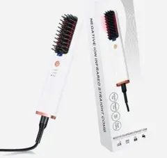 新品　ヘアアイロン　ヒートブラシ　ストレート