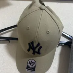 47 MVP NY ヤンキース キャップ ベージュ