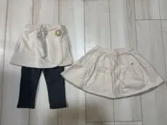 プティマイン　スカートレギンスセット　スカパン　2点セット　90サイズ