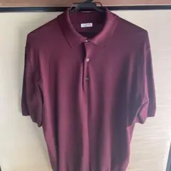 クロスクローゼット　ボルドー　ニットポロ半袖Tシャツ　サイズ4