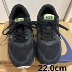 asics LAZERBEAM RK 22.0cm ブラック キッズ
