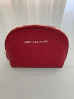 MICHAEL KORS レッド ドットポーチ