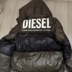 DIESEL マウンテンパーカー 青/黒/灰色 - メルカリ